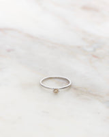 Not So Tiny 18K Guld, Hvidguld eller Rosaguld Ring m. Diamant