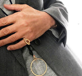 Small Snakes 18K Gold Ring w. Diamonds