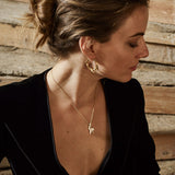 Medium Elephant Charm Pavé 18K Gold Pendant w. Diamonds