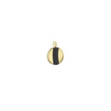 Oskar Striped 18K Gold Pendant