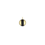 Oskar Striped 18K Gold Pendant
