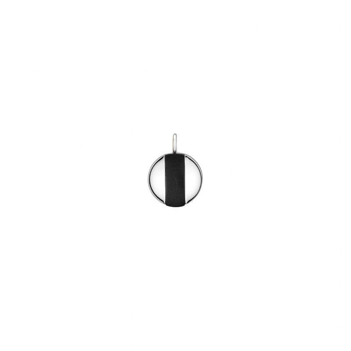 Oskar Striped Silver Pendant