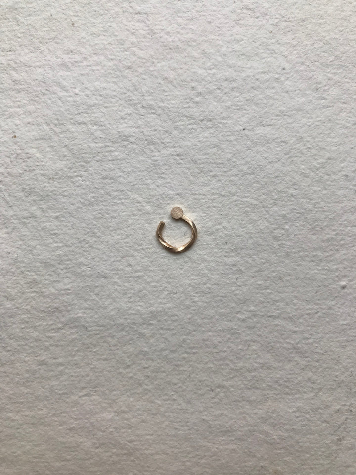O Twist Day/light 14K Guld Ørestik