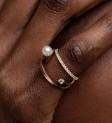 Diamond Spiral Ring 0.15