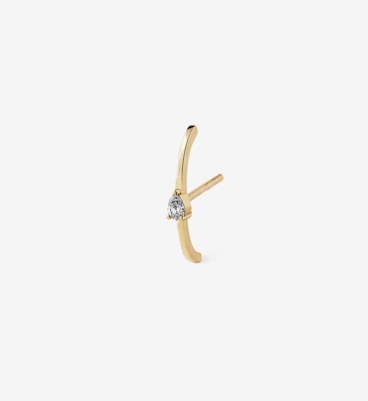Pear Diamond Earring 0.07 - Single