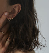 Small 0.00 14K Gold, Whitegold or Rosegold Huggie