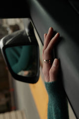Diamond Line Double Ring 0.12