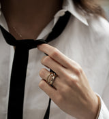 Diamond Spiral Ring 0.05