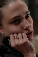 Diamond Line Trio Ring 0.20