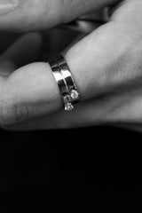 Double Diamond Ring 0.12