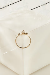 Double Diamant Perle Ring 04