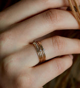 Tiny Diamond Ring 0.02 in 14K Gold