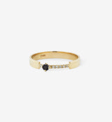 Black Diamond Ring 0.08 in 14K Gold