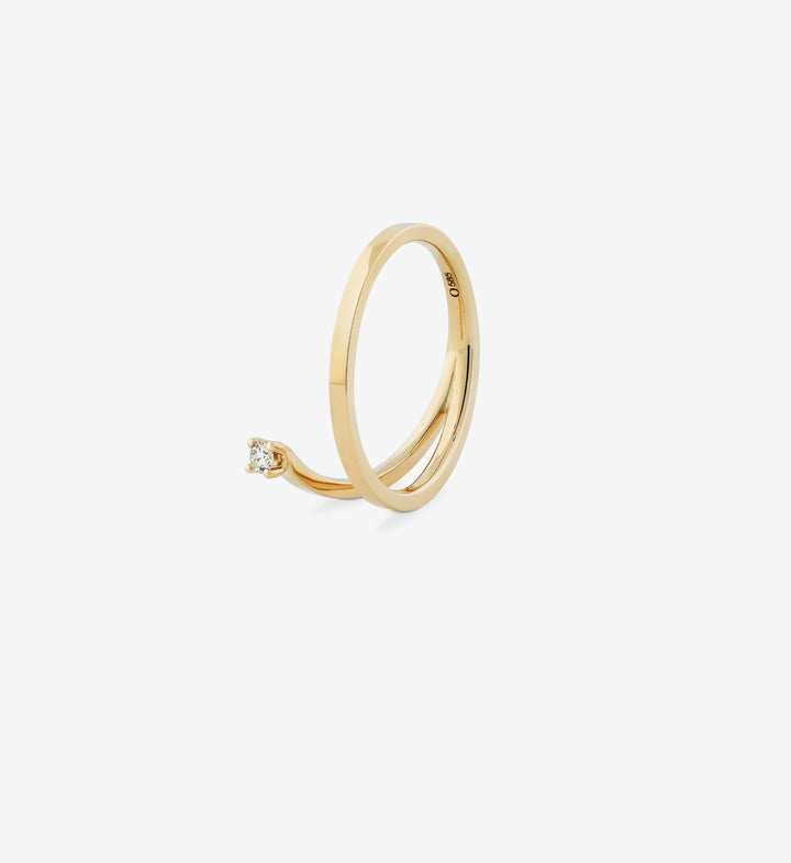 Diamond Spiral Ring 0.05