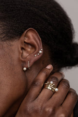 Pearl Spiral Earring 05 - Single