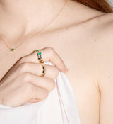 Horizontal Emerald Necklace 0.28
