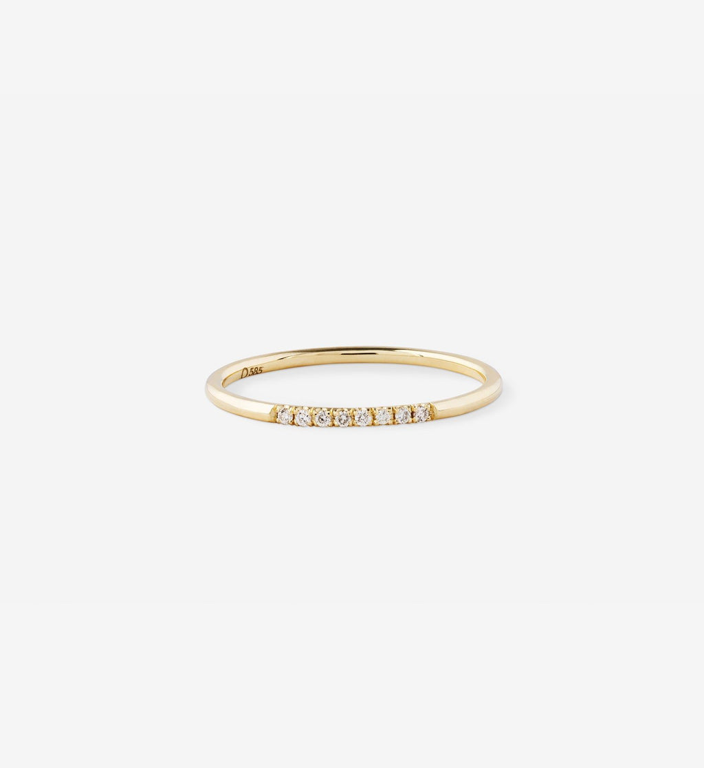 Diamond Line Ring 0.04