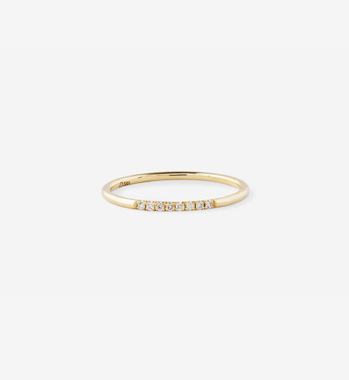 Diamond Line Ring 0.04