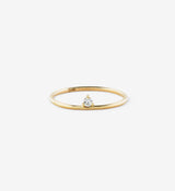 Floating Diamond Ring 0.05 in 14K Gold