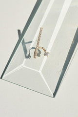 Vertical Diamond Spiral Earring 0.13 - Single