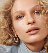 Offspring Interlocked Silver Earrings