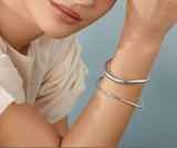Offspring Open Silver Bangle