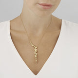 Moonlight Grapes half full 18K Gold Necklace w. Diamonds