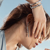 Moonlight Grapes Silver Bangle