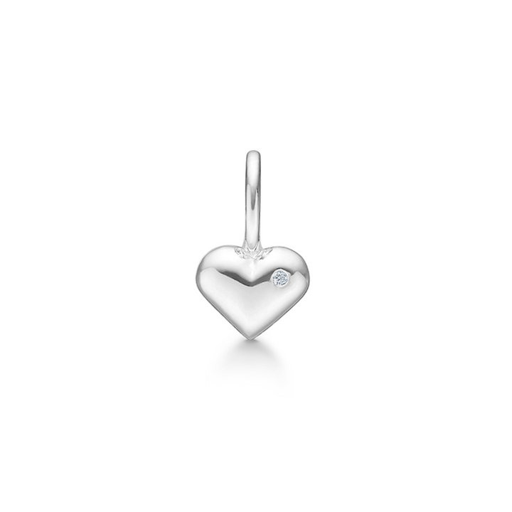 Rock My Heart 18K Whitegold Pendant w. Diamond