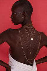 Collier Aphrodite Goldkette aus 18K I Diamant & Perlen