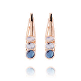 Petites Dancing Ohrringe aus 18K Gold I Quartz & Topas