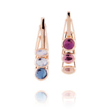 Petites Dancing Ohrringe aus 18K Gold I Quartz & Topas