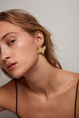The Butterfly Gold Plated Earring