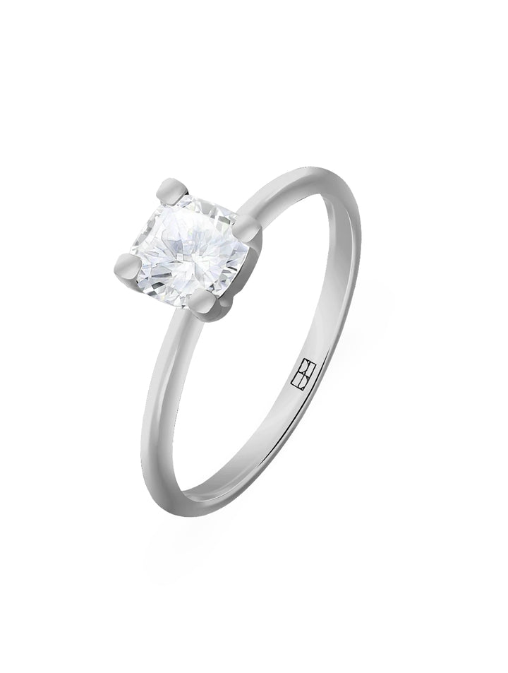 Promise N°10 18K Weißgoldring I Diamanten