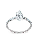 Promise N°17 18K White Gold Ring w. Diamonds