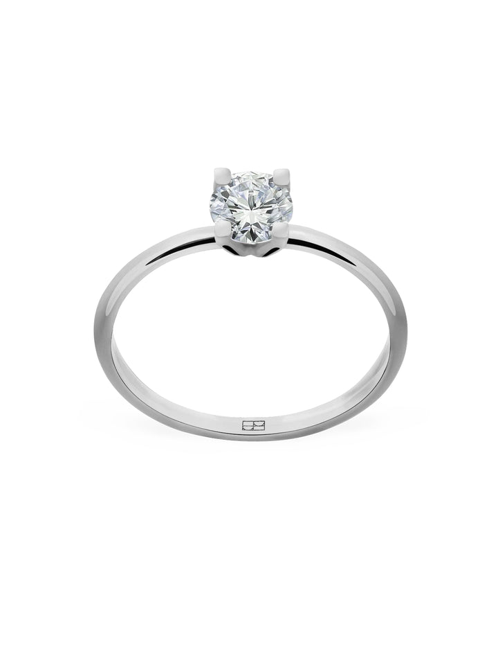 Promise N°1 18K Weißgoldring I Diamanten