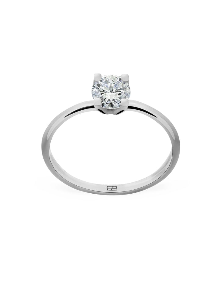 Promise N°2 18K Weißgoldring I Diamanten