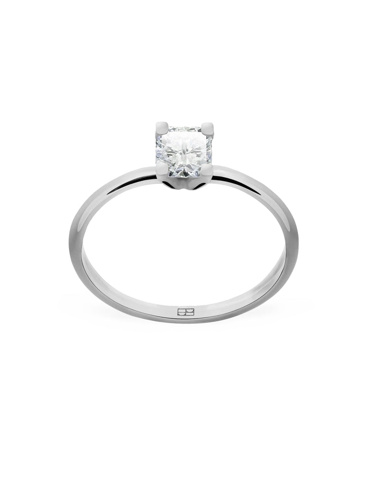 Promise N°8 18K Weißgoldring I Diamanten