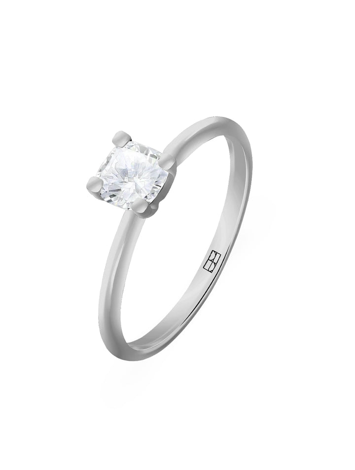 Promise N°8 18K Weißgoldring I Diamanten