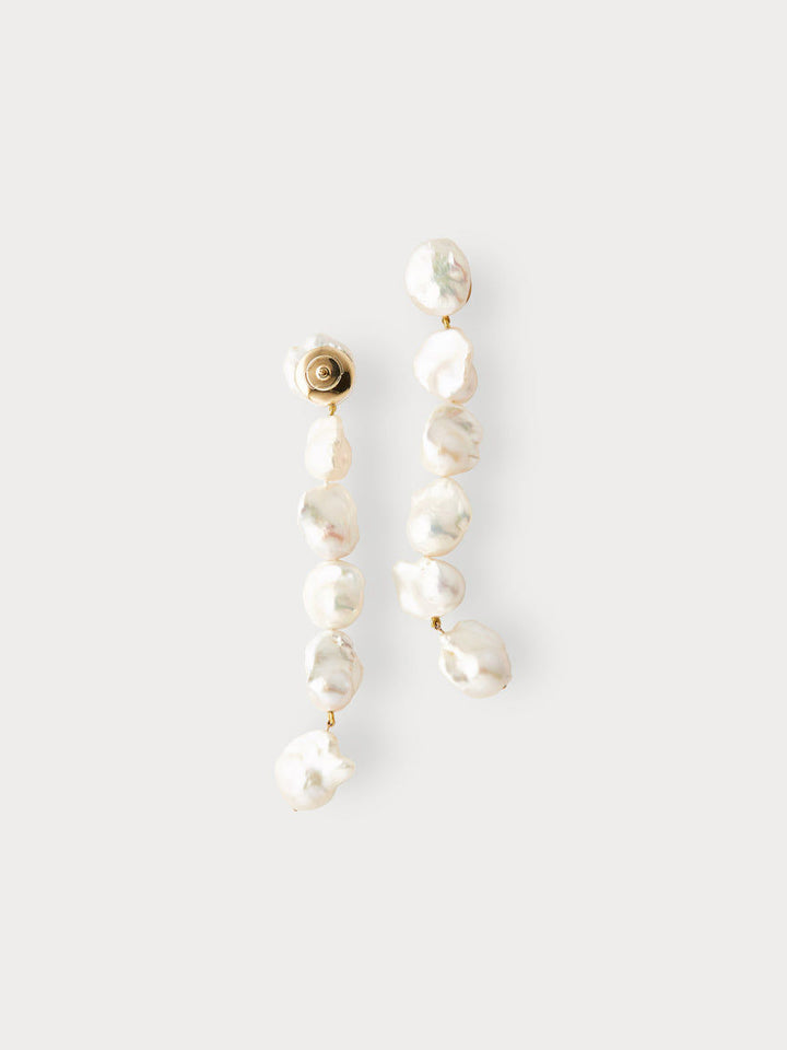 Short Baroque Lariat Earrings (Pre-Order)