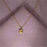 Chunky Nugget Diamond Pendant Gold