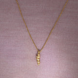 Delicate Nugget Diamond Pendant Gold