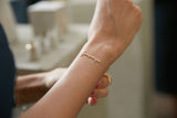 Feministe 18K Gold Bracelet w. Diamond