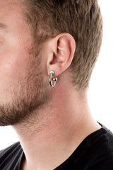 Petite Ball Hoop Øreringe Sølv