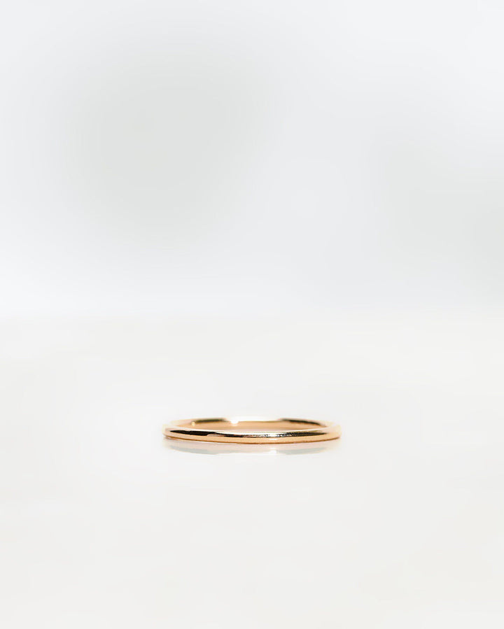 Round Goldie 1.3 mm 18K Gold, Whitegold or Rosegold Ring
