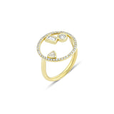 Projekt 2020 18K Gold Ring w. Diamanten