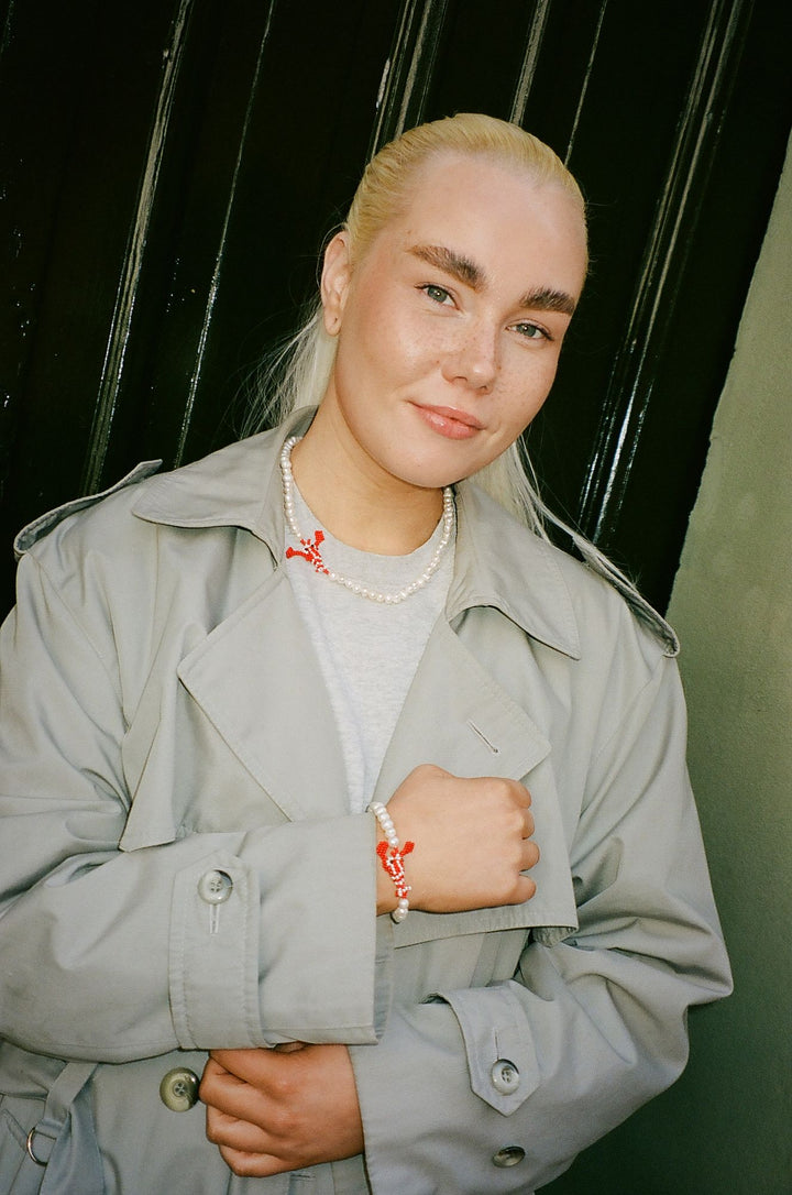Pearly Lobster Armbånd