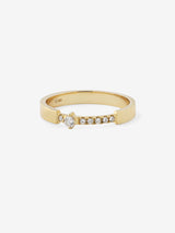 Diamond 0.11 14K Gold, Whitegold or Rosegold Ring w. Diamonds