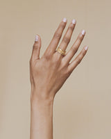 Set of seven stacked 'Chapters' 18K Guld Ring
