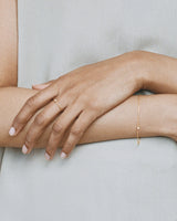 Twisted 18K Gold Ring w. White Diamond